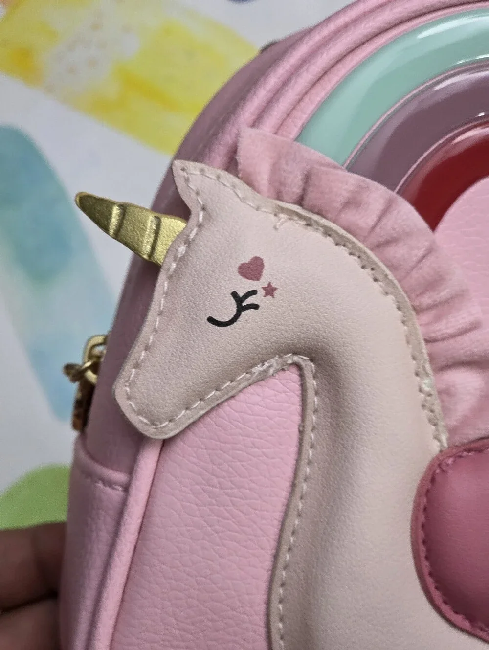 Bath & Body Works Pink Unicorn Rainbow Cosmetic Case or Kids Mini Backpack